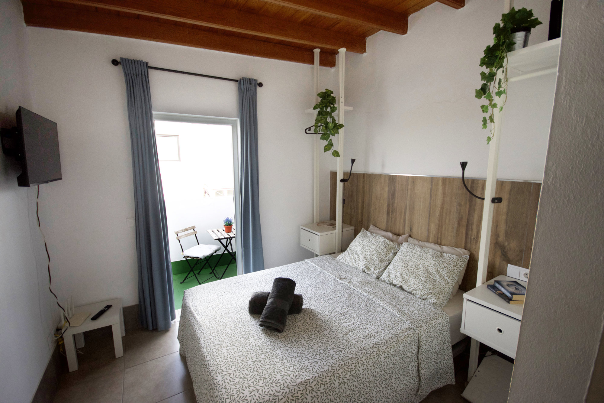 Dormitorio de Ático Viento con barbacoa en El Burrero